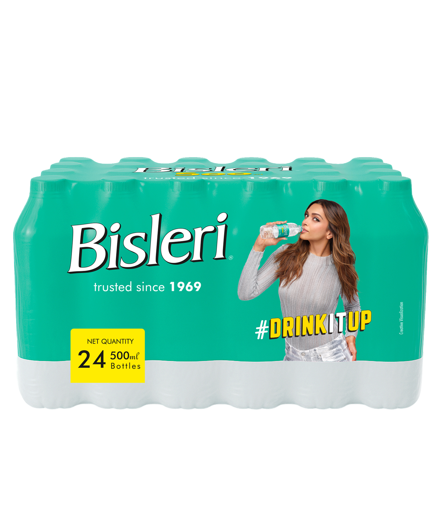 Bisleri 500 ML Packaged Drinking Water case of 24 bottles
